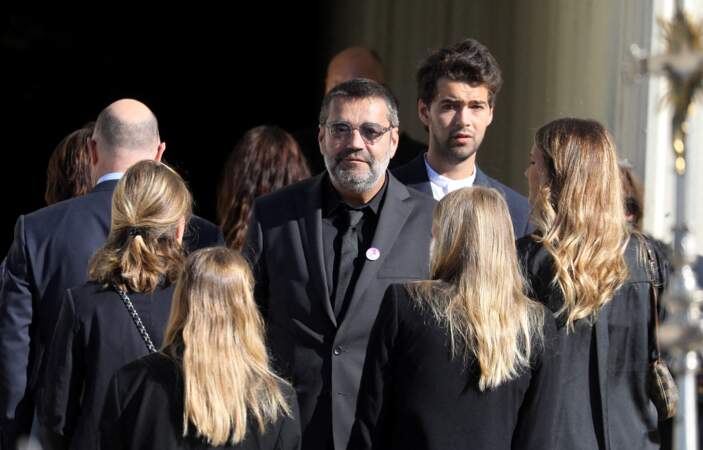 Stéphane Tapie aux obsèques de Bernard Tapie, en la cathédrale de la Major, à Marseille, le 8 octobre 2021.