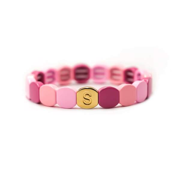 Du rose, de la joie et le S emblématique de Simone à Bordeaux, pour ce bracelet vendu 25€