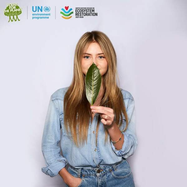 Activiste pour la sauvegarde de l'environnement, Leni Klum s'investit dans la campagne de reforestation "Plant for the Planet" à l'occasion du Jour de la Terre, le 22 avril 2021.
