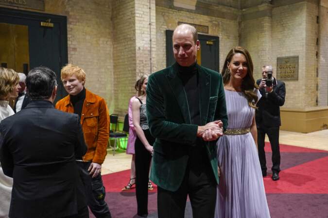 Ed Sheeran, le prince William, duc de Cambridge, Kate Middleton, duchesse de Cambridge