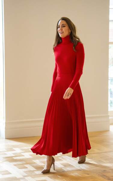 Kate Middleton porte une jupe longue plissée signée Christopher Kane à 895 €