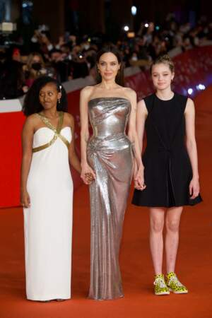 Un trio glamour formé par Angelina Jolie et ses deux filles Zahara et Shiloh Jolie-Pitt