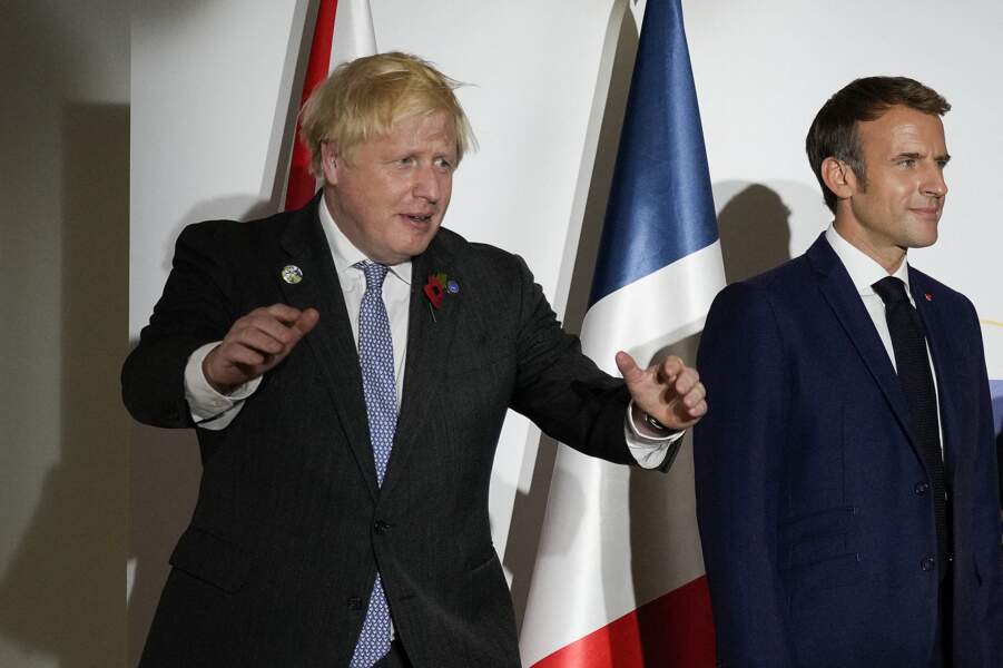 Boris Johnson et Emmanuel Macron. 
