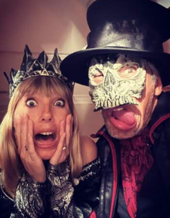 Nagui et Mélanie Page déguisés pour Halloween, le 31 octobre 2021.