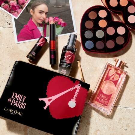 Lancôme a imaginé une collection de soin, de maquillage et de parfum pour coller au style d'Emily Cooper, la star de la série Emily in Paris, en vente le 30 novembre 2021 sur les sites de Lancome et de Sephora