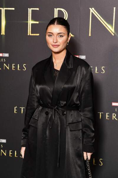 L'actrice franco italienne Laura Genevino à l'avant première du film Marvel "Les Eternels" au Grand Rex à Paris le 2 novembre 2021