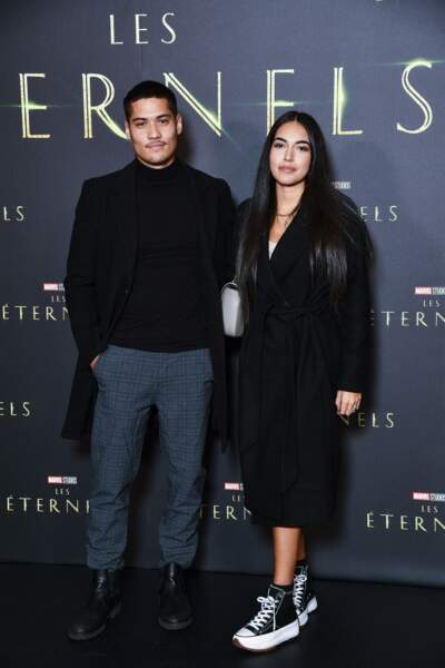 Aziatomik et Jade à l'avant première du film Marvel "Les Eternels" au Grand Rex à Paris le 2 novembre 2021