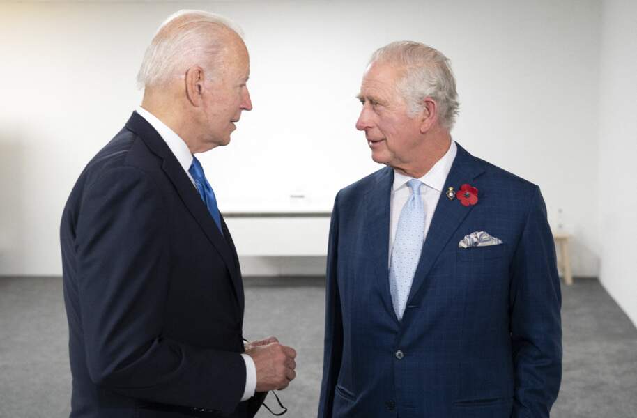 Le prince de Galles s'est également entretenu avec le président des États-Unis, Joe Biden lors de la COP26, le 2 novembre.