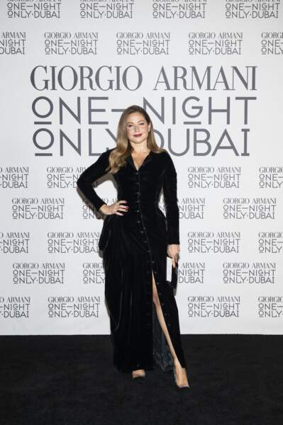 Raya Abirached au défilé de mode "Giorgio Armani - One Night Only" à Dubaï, le 26 octobre 2021