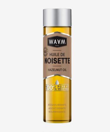 Huile de Noisette Bio, Waam, 11,90 €, waamcosmetics.com 