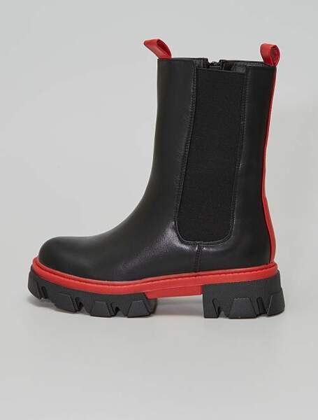 Boots bicolores style Chelsea, en exclu sur le site de Kiabi, 35€