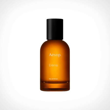 Eau de Parfum, Erémia, Aesop, 160 € les 50 ml, aesop.com 