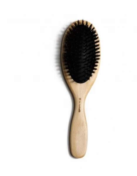 Brosse à Cheveux Poils de Sanglier Ovale - Bois de Hêtre, Takaterra, 19,90€, takaterra.com