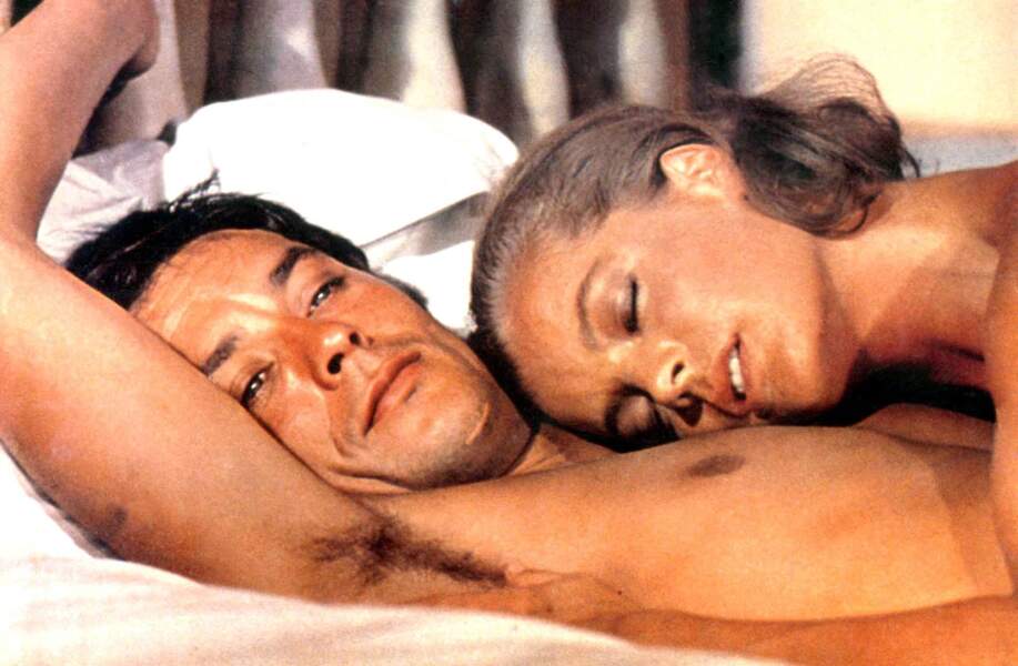 Alain Delon et Romy Schneider dans La Piscine en 1969 : véritable sex-symbol