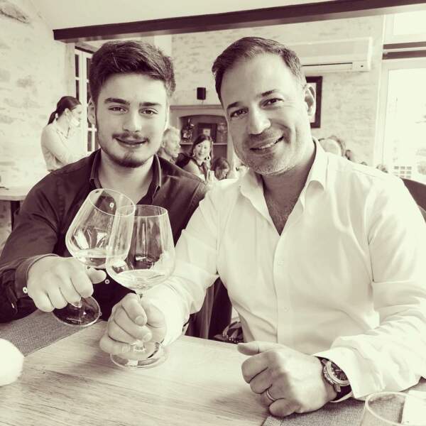 Mario Barravecchia et son fils aîné Matteo, en septembre 2021