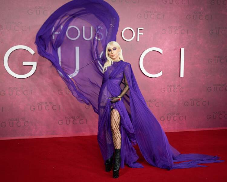 Lady Gaga et sa tenue Gucci spectaculaire