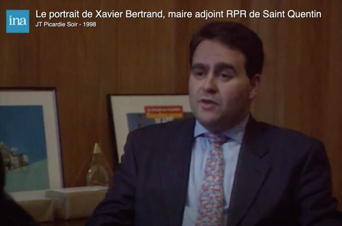 Le portrait de Xavier Bertrand, maire adjoint RPR de Saint Quentin