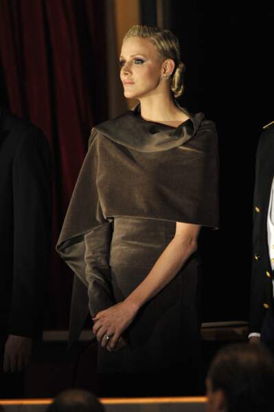 La princesse Charlene de Monaco lors du gala de la Fête nationale en 2011.