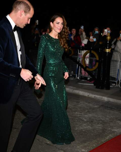 William et Kate Middleton : le couple Cambridge fait sensation au Royal Variety Performance au Royal Albert Hall de Londres, Royaume Uni, le 18 novembre 2021.
