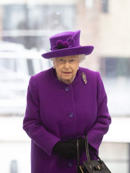 La reine Elisabeth II à Londres le 19 février 2020