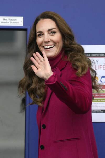 Kate Middleton et sa cascade de cheveux ondulés, le 24 novembre 2021.
