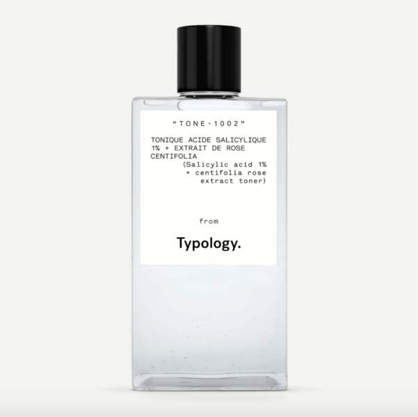 Tonique Purifiant Acide Salicylique 1%, Typology, 17,90 € sur typology.com
