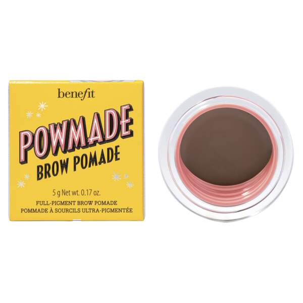 Pomade - Crème-gel sourcils ultra-pigmentée POWmade Brow, Benefit Cosmetics, 23€ chez Sephora, sur sephora.fr et benefitcosmetics.com