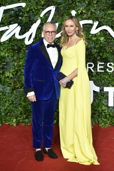 Tommy Hilfiger et sa femme Dee Ocleppo lors des British Fashion Awards 2021 à Londres, le 29 novembre.