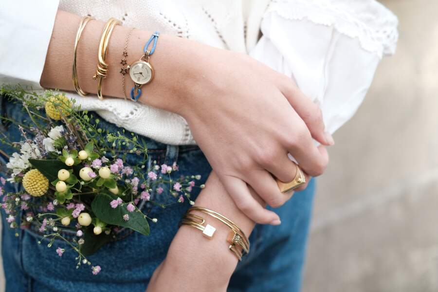 La Montre SILA, ses bracelets interchangeables et ses accessoires précieux