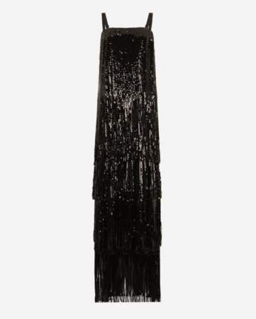 Robe longue à paillettes et franges, Dolce & Gabbana, 4 950€