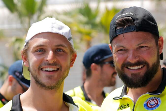 Son autre frère, Sean Wittstock, lors du Water Bike Challenge, au profit de la Fondation princesse Charlene de Monaco