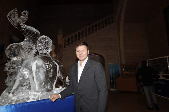 Son frère, Gareth Wittstock, lors de la présentation de son livre au musée Océanographique de Monaco, le 10 novembre 2021.