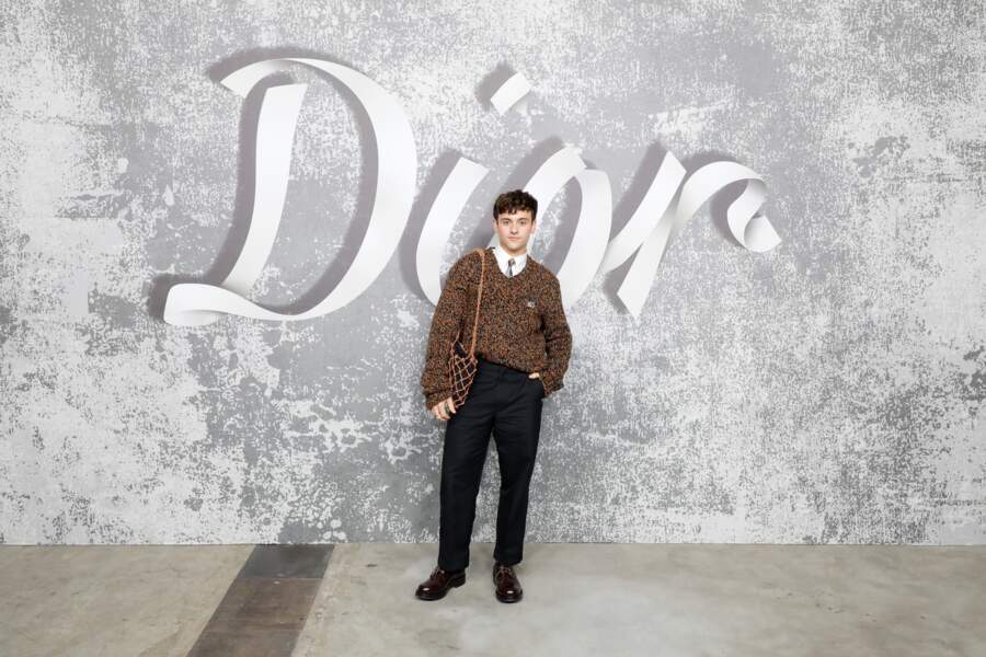 Tom Daley au défilé Dior Hommes Automne-Hiver 2021/2022