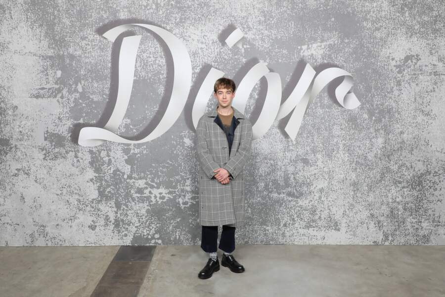 Alex Lawther au défilé Dior Hommes Automne-Hiver 2021/2022