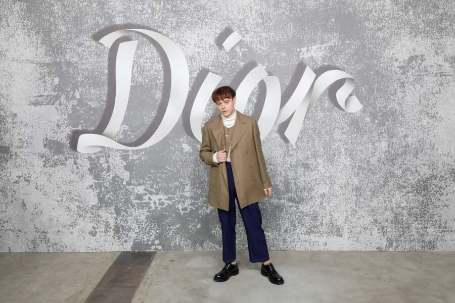 Charlie Heaton au défilé Dior Hommes Automne-Hiver 2021/2022