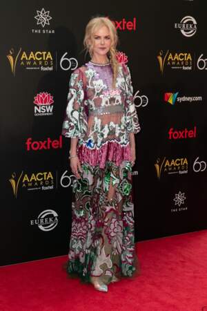 Look bohème signé Valentino lors des AACTA Awards de Sydney en 2018