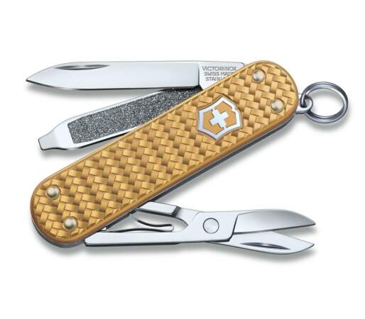 Couteau de poche avec cinq fonctions, fabriqué en Suisse Collection Classic Precious Alox, Victorinox, 43€