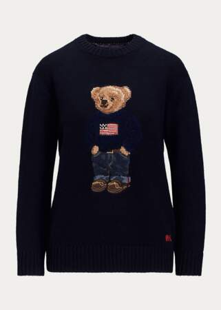 Pull en cachemire Polo Bear, Ralph Lauren Collection, 1 390€