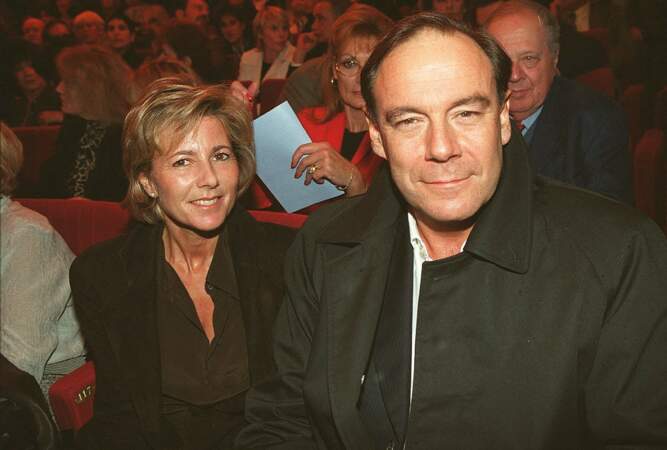 Claire Chazal et son ex-compagnon Xavier Couture, en 2001.