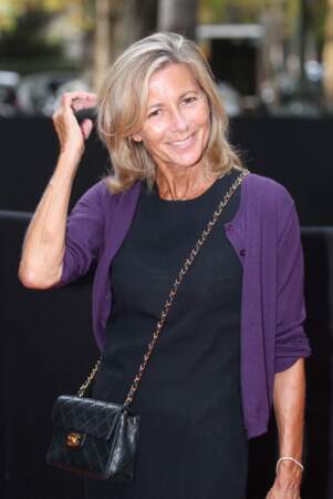 Claire Chazal au prix du Roman Fnac, au Théâtre Marigny, à Paris, le 28 août 2012. 