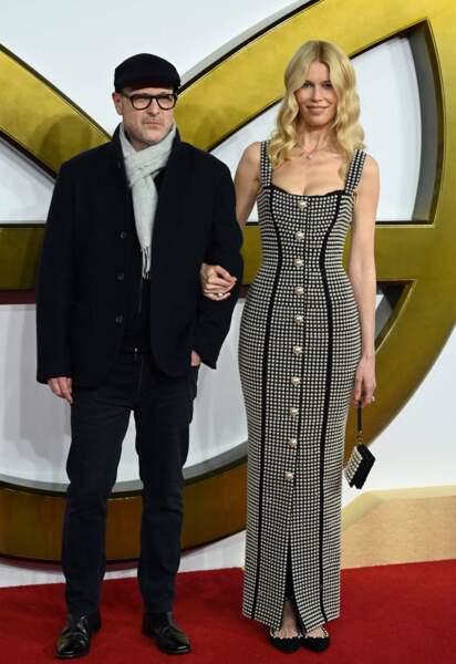 Matthew Vaughn et sa femme Claudia Schiffer, le 6 décembre 2021.