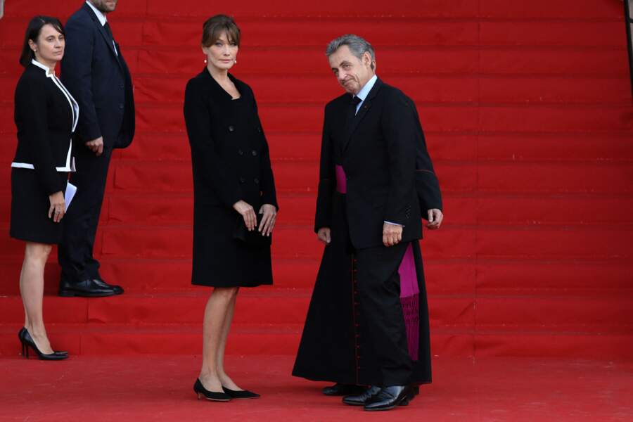 Nicolas Sarkozy et sa femme Carla Bruni, le 30 septembre 2019.