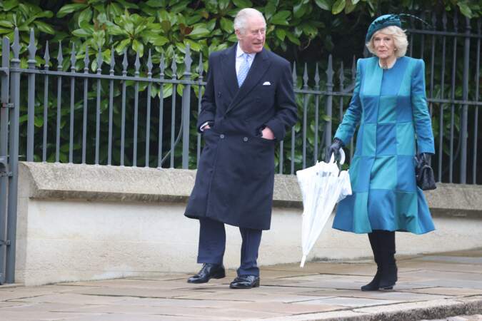 Le fils d'Elizabeth II et son épouse, ce samedi 25 décembre.