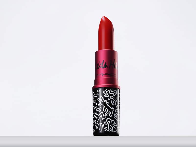 Rouges à lèvres Red Haring, Viva Glam x Keith Haring, Mac Cosmetics, 20,50€, édition limitée, maccosmetics.fr