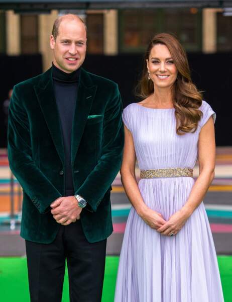 Kate Middleton et son époux, le prince William, lors de la première cérémonie de remise des prix Earthshot en octobre 2021.