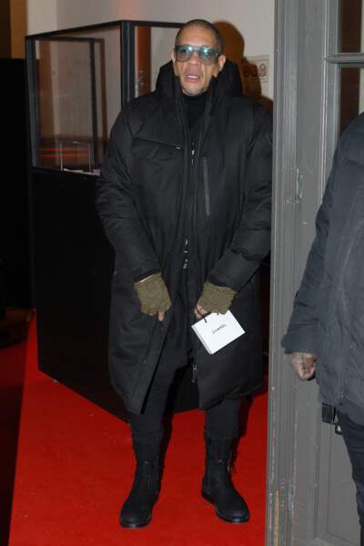JoeyStarr (Didier Morville) arrivant à la soirée des révélations des César 2022 à L'Élysée Montmartre à Paris le 10 janvier 2022.
