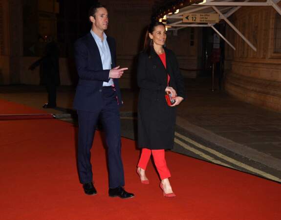 Pippa Middleton et son mari James Matthews, au spectacle "Luzia" du cirque du Soleil au royal Albert Hall à Londres le 13 janvier 2022