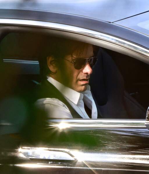 John Stamos dans sa voiture après les funérailles de Bob Saget, le 14 janvier