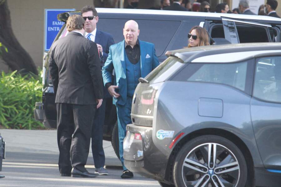 Jeffrey Ross est présent pour les funérailles de Bob Saget, le 14 janvier au "Mt. Sinai Memorial Parks and Mortuaries" 