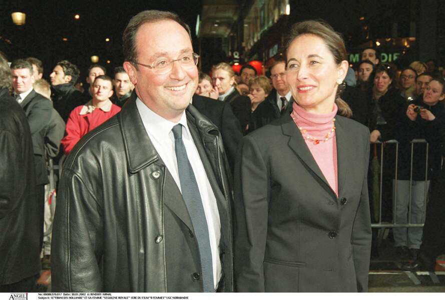 François Hollande et Ségolène Royal à Paris le 30 janvier 2002